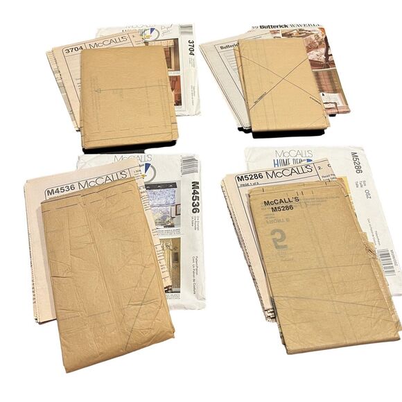 Home Dec Sewing Patterns Window Treatments Multi Styles Lot Of 11 New And Used - Picture 9 of 11